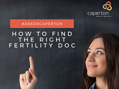 photo about how to find the right fertility doctor
